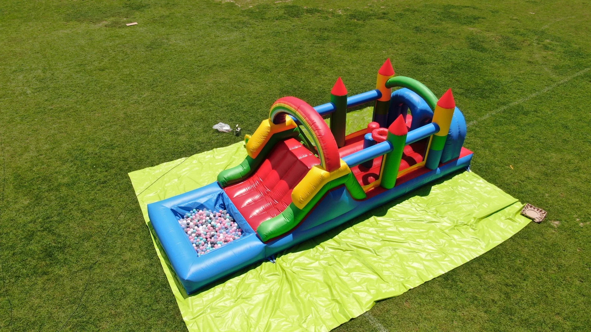 Inflatable Obstacle Course Pool for Kids