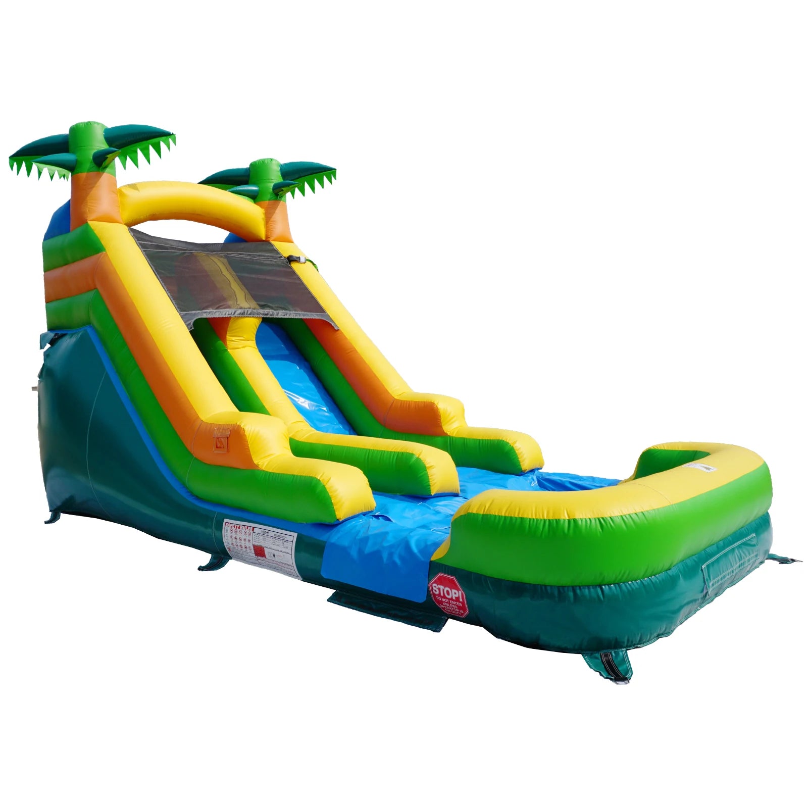Inflatable Commercial Water Slide – High Slide with Shallow Pool, 20'x9.4'x13' Outdoor Backyard