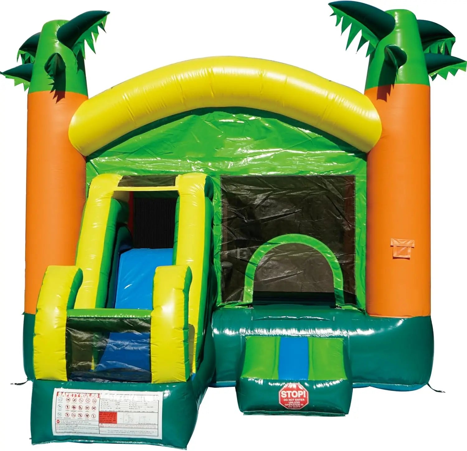 Inflatable Bounce House with Slide – Large 17'x13'x12', 100% PVC Commercial Grade for Big Kids & Adults