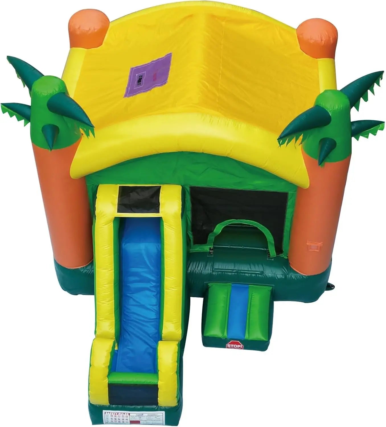Inflatable Bounce House with Slide – Large 17'x13'x12', 100% PVC Commercial Grade for Big Kids & Adults