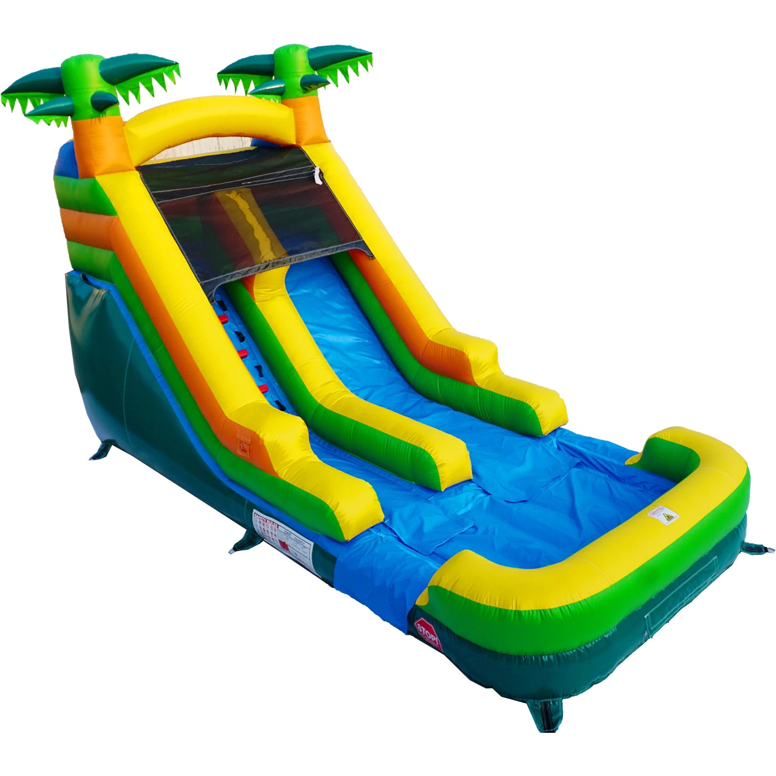 Inflatable Commercial Water Slide – High Slide with Shallow Pool, 20'x9.4'x13' Outdoor Backyard