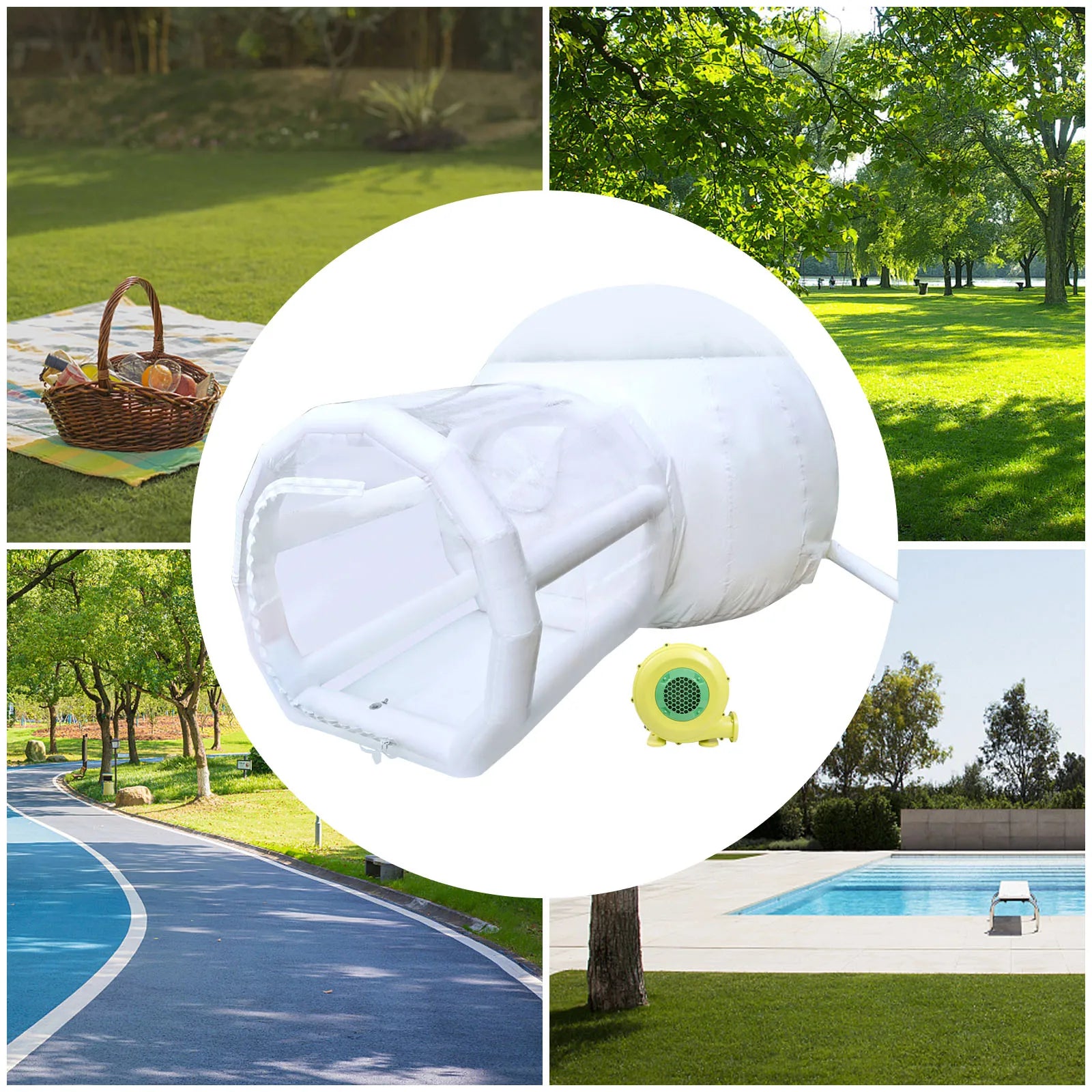 Inflatable Bubble Dome Tent 7.9x9.8ft