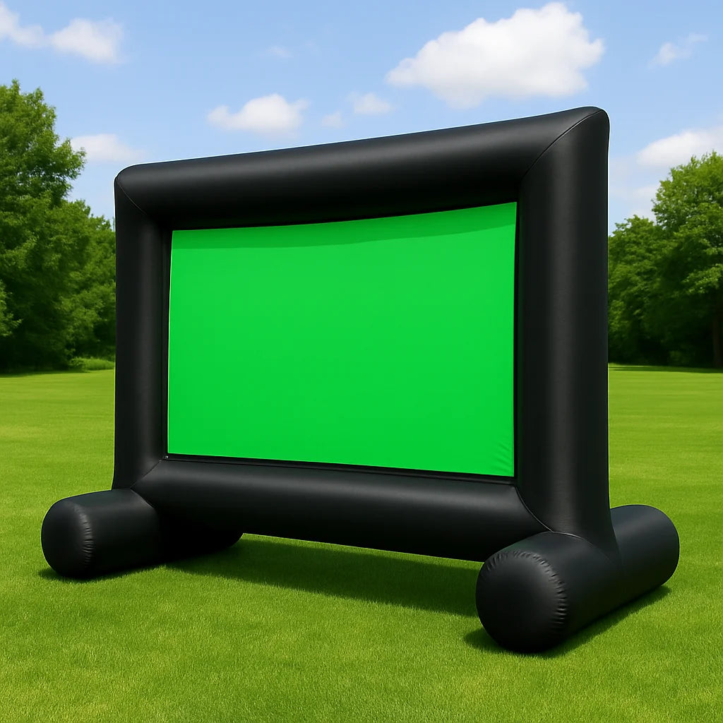 Inflatable Movie Screen – Outdoor Projector Screen with Air Blower, Front/Rear Projection, Easy Setup
