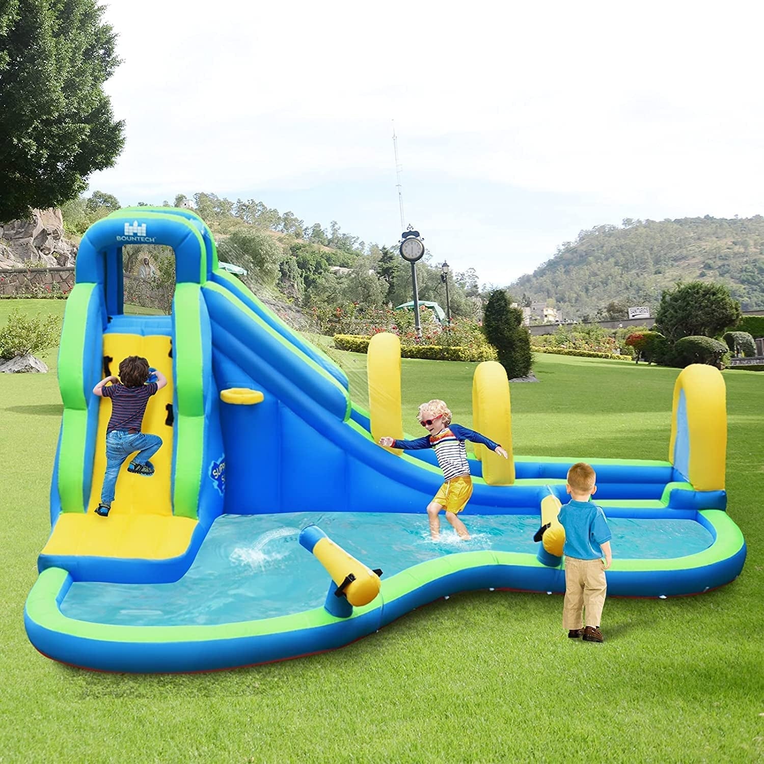 Multifunctional Inflatable Water Bounce with 735W Blower ...