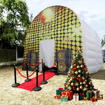 Inflatable Event Tent – Large White Inkjet Square Gazebo, 15x15x14FT with Blower