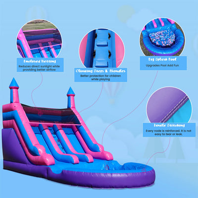 6.4m Commercial Inflatable Double Water Slide