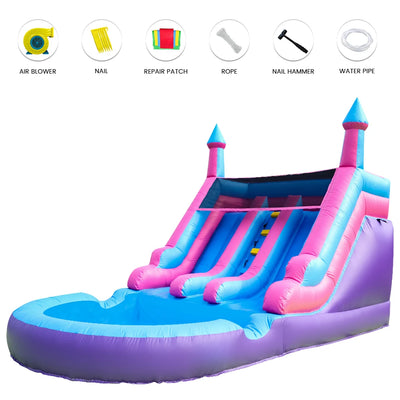 6.4m Commercial Inflatable Double Water Slide
