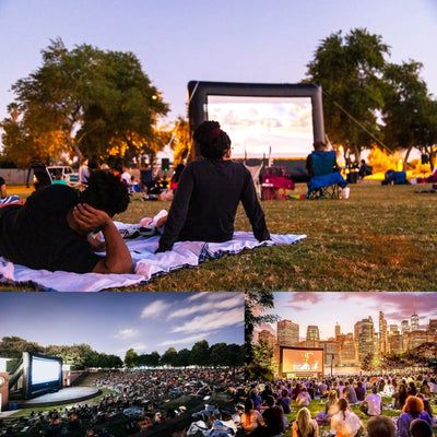 Inflatable Movie Screen – 19FT Outdoor Projector Screen with Air Blower & Storage Bag