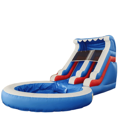Inflatable Double Water Slide with Ball Pit