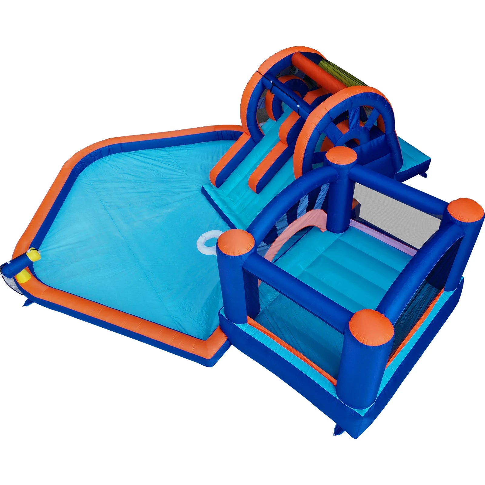 Inflatable Water Park Bounce House with Dual Slides