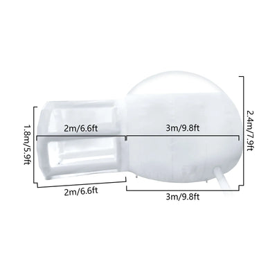 Inflatable Bubble Dome Tent 7.9x9.8ft