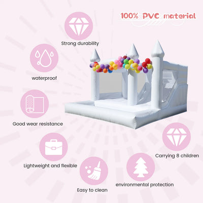 13ft White Inflatable Wedding Bounce House