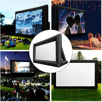 Inflatable Projector Screen 22FT – Outdoor Blow Up Movie Screen with Air Blower Oxford Fabric