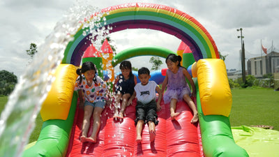 Inflatable Obstacle Course Pool for Kids