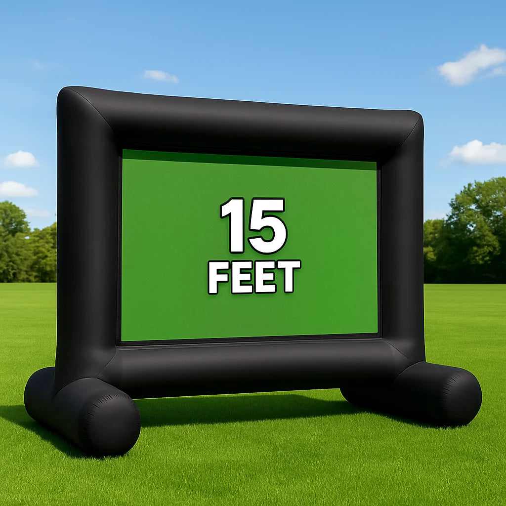 Inflatable Movie Screen – Outdoor Projector Screen with Air Blower, Front/Rear Projection, Easy Setup