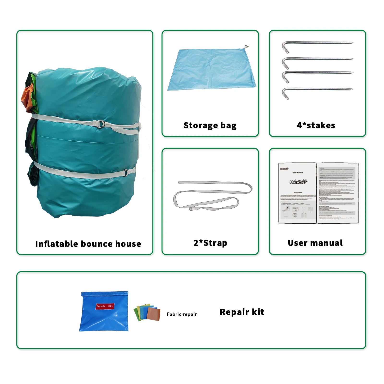 Inflatable Bounce House with Slide – Large 17'x13'x12', 100% PVC Commercial Grade for Big Kids & Adults