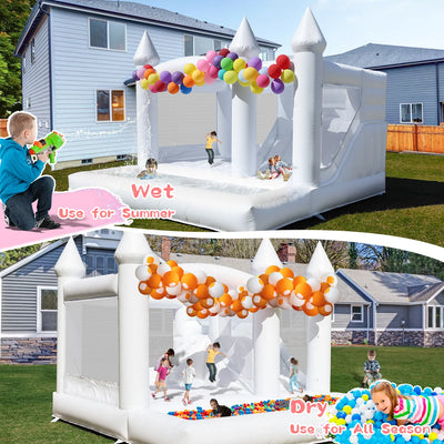 13ft White Inflatable Wedding Bounce House