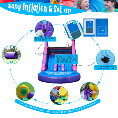 6.4m Commercial Inflatable Double Water Slide