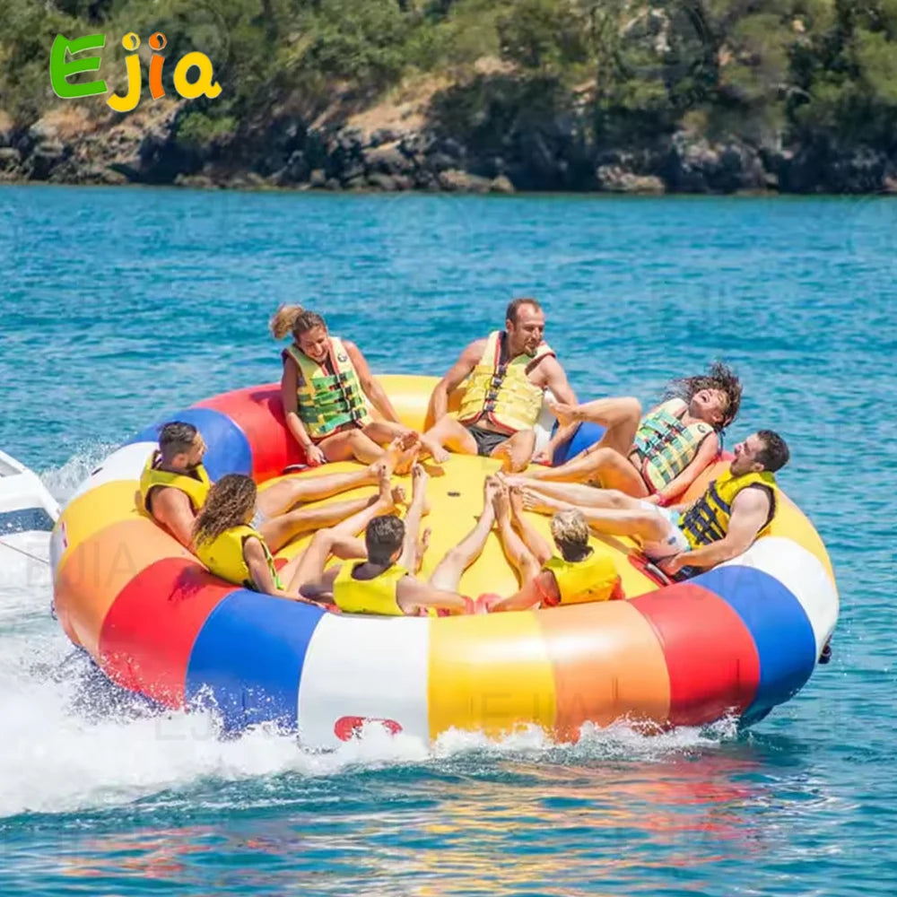 Inflatable Disco Boat – 6-Person Spinning UFO Tube