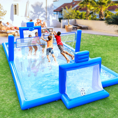 33FT Inflatable Sports Court – Volleyball, Soccer & Basketball