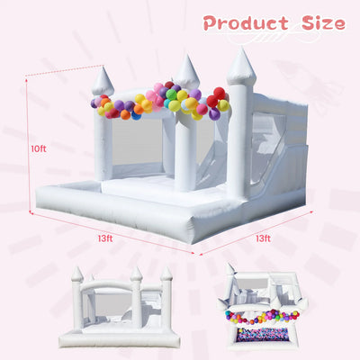 13ft White Inflatable Wedding Bounce House