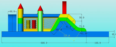 Inflatable Obstacle Course Pool for Kids