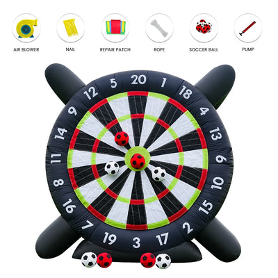10FT Inflatable Soccer Golf Darts Board