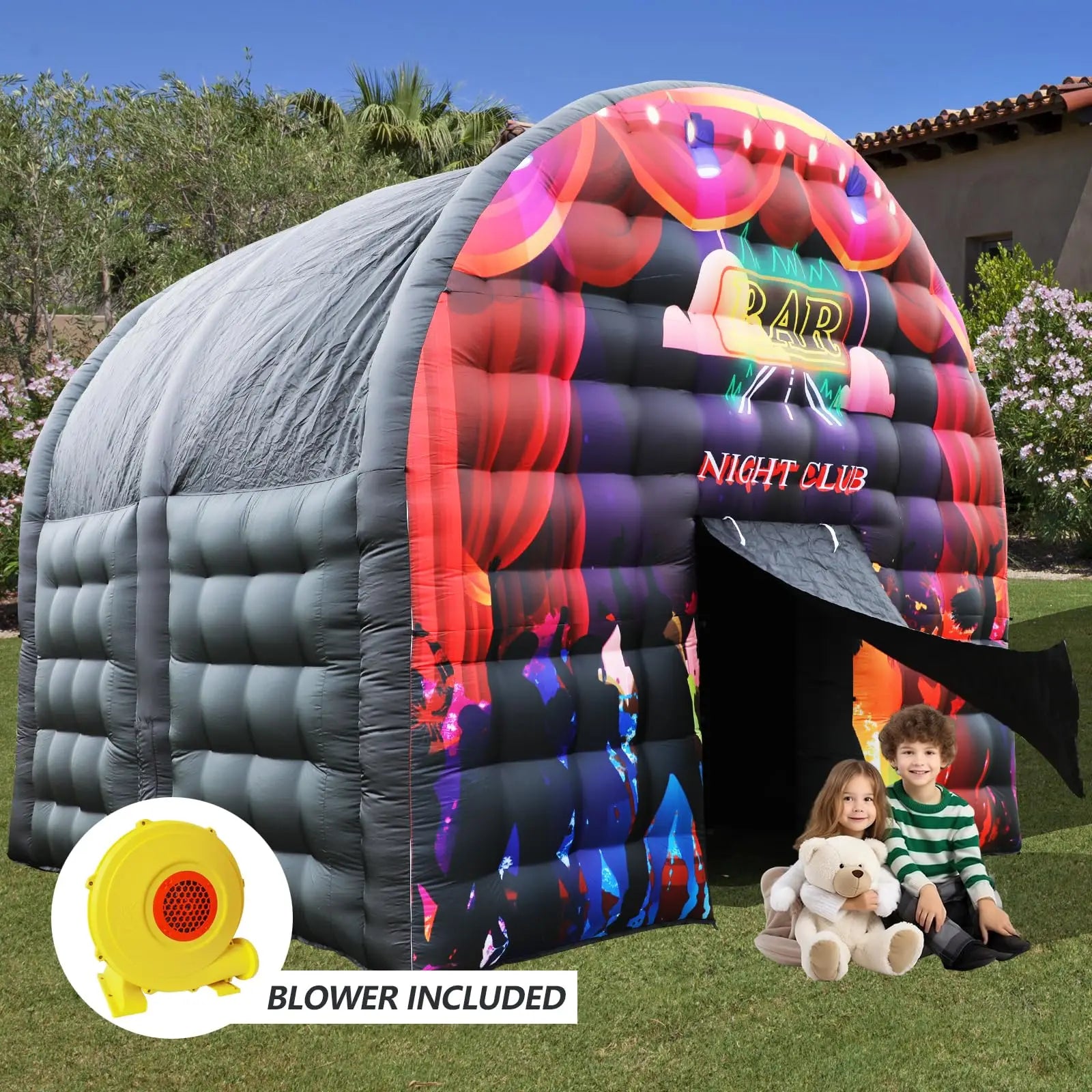 Inflatable Nightclub 15x15x14FT – Outdoor Gazebo for Events, Parties & Commercial Use with Blower